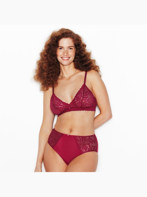 Isadora beha zonder beugel bordeaux - Kiabi