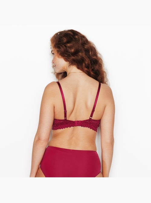 Isadora beha zonder beugel bordeaux - Kiabi