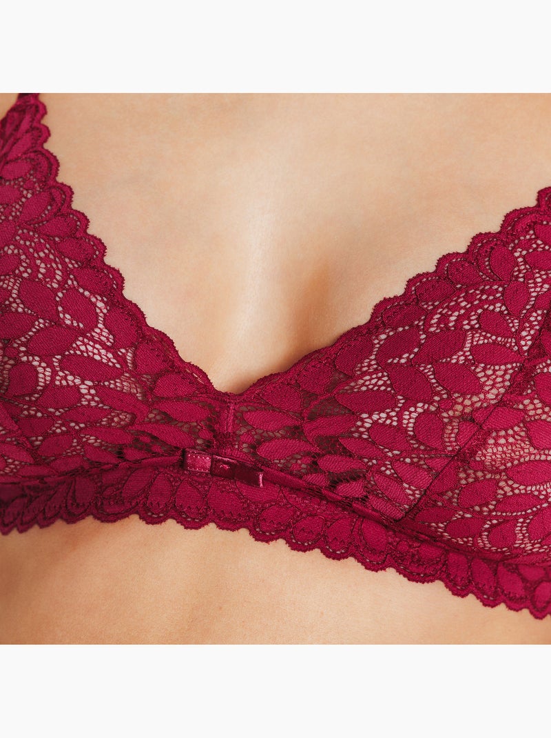 Isadora beha zonder beugel bordeaux Bordeaux - Kiabi