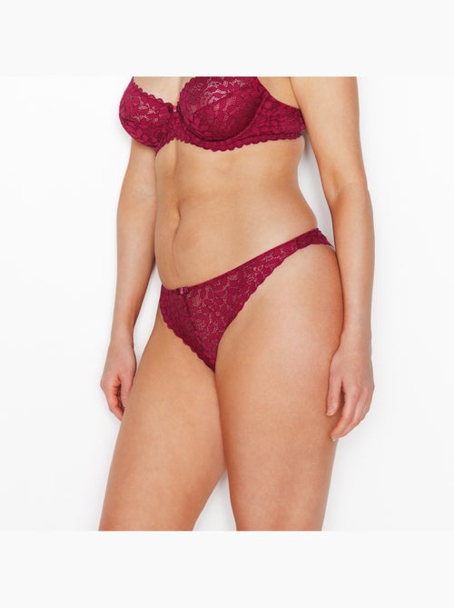 Isadora tanga kant bordeaux - Kiabi