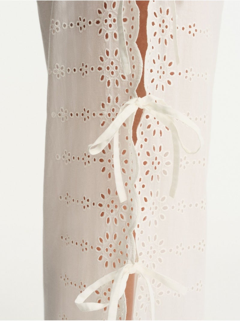Isaline broek penti Wit - Kiabi