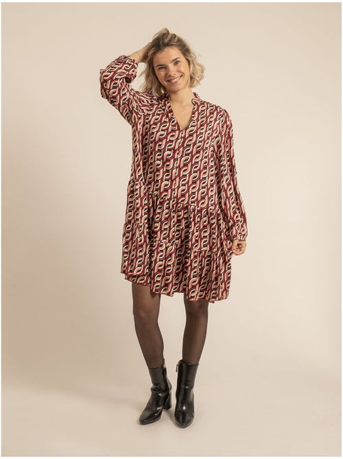 Isciane jurk met patroon, kort model - Kiabi Isciane jurk met patroon, kort model - Kiabi