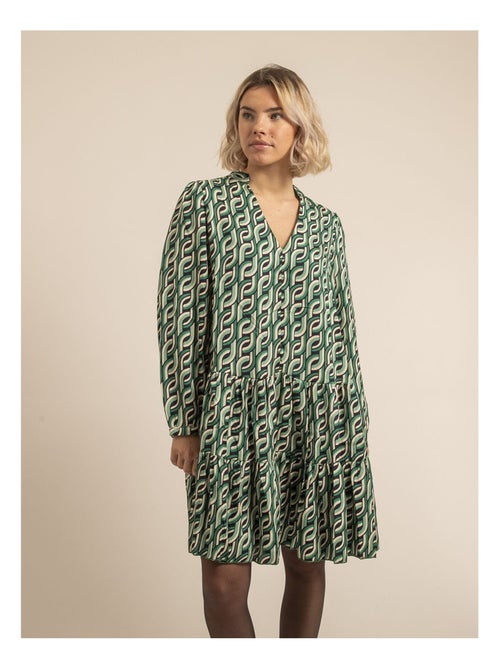 Isciane jurk met patroon, kort model - Kiabi Isciane jurk met patroon, kort model - Kiabi