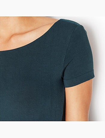 Iseult t-shirt met geïntegreerde beha donkergroen