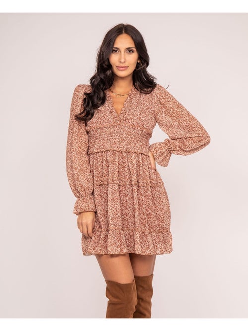 Ismaelle jurk met patroon, kort model - Kiabi Ismaelle jurk met patroon, kort model - Kiabi