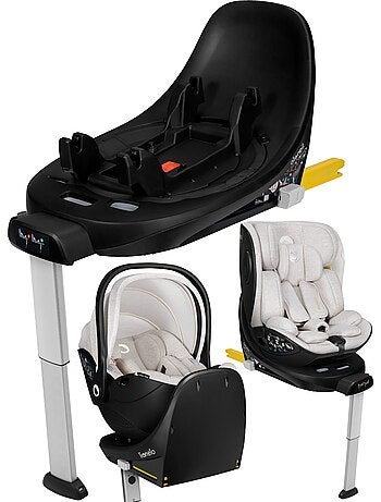 ISOFIX-basis - LIONELO Moxie Plus i-Size - 360° draaibaar - Opvouwbaar - Stabilisatorbeugel
