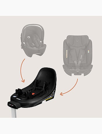 ISOFIX-basis - LIONELO Moxie Plus i-Size - 360° draaibaar - Opvouwbaar - Stabilisatorbeugel