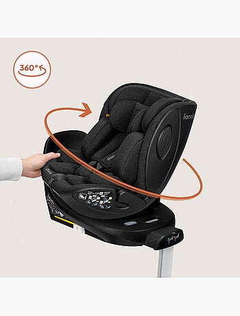 ISOFIX-basis - LIONELO Moxie Plus i-Size - 360° draaibaar - Opvouwbaar - Stabilisatorbeugel