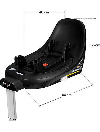 ISOFIX-basis - LIONELO Moxie Plus i-Size - 360° draaibaar - Opvouwbaar - Stabilisatorbeugel