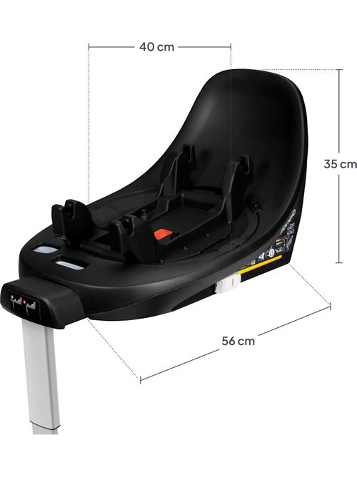 ISOFIX-basis - LIONELO Moxie Plus i-Size - 360° draaibaar - Opvouwbaar - Stabilisatorbeugel - Kiabi