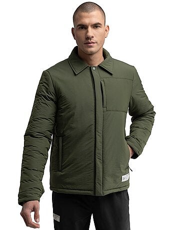 Isolerend gravel overshirt heren