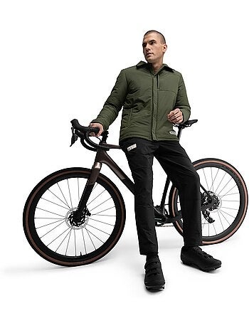 Isolerend gravel overshirt heren
