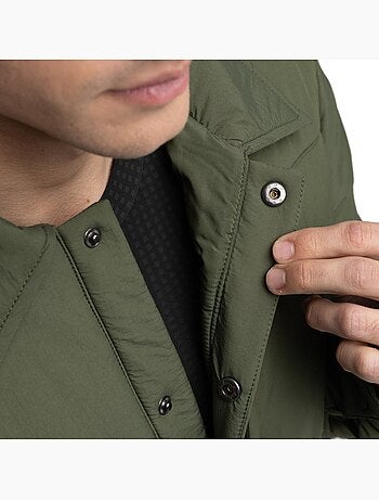 Isolerend gravel overshirt heren