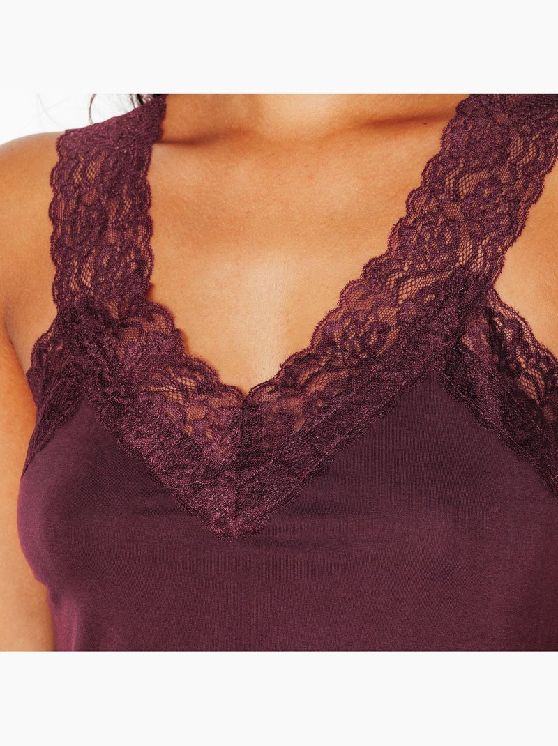 Itoo top kant bordeaux Bordeaux - Kiabi