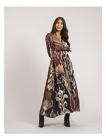Iveca maxi-jurk met patroon