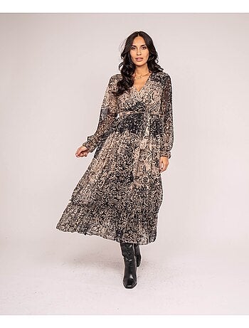 IVIK maxi-jurk met print