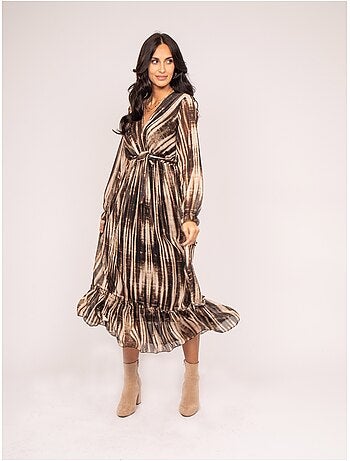 IZAN maxi-jurk met print