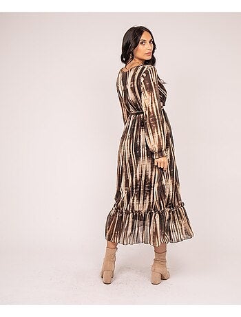 IZAN maxi-jurk met print