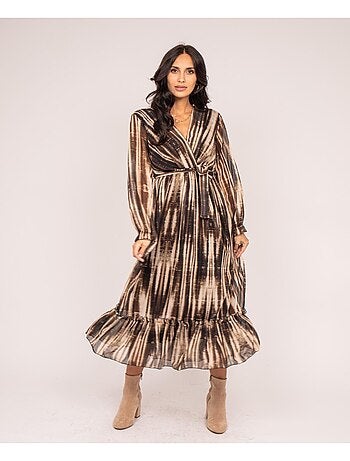 IZAN maxi-jurk met print