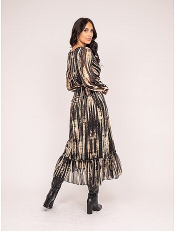 IZAN maxi-jurk met print