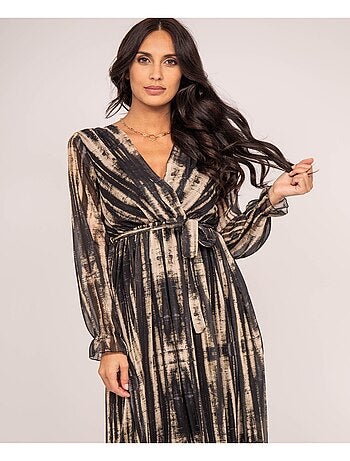 IZAN maxi-jurk met print