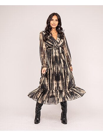 IZAN maxi-jurk met print