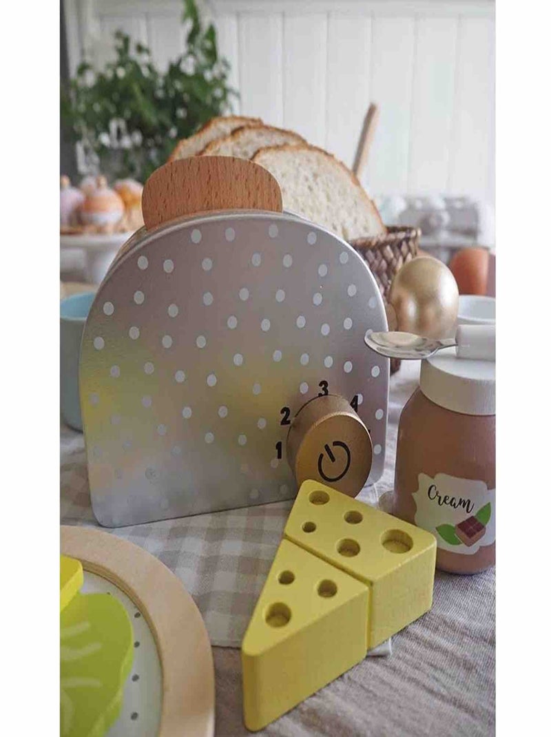 Jabadabado | jouet en bois - dinette - petit déjeuner Multicolore - Kiabi