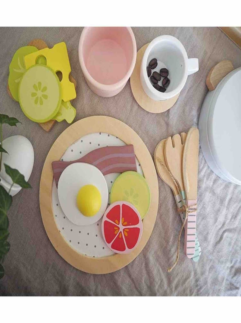 Jabadabado | jouet en bois - dinette - petit déjeuner Multicolore - Kiabi