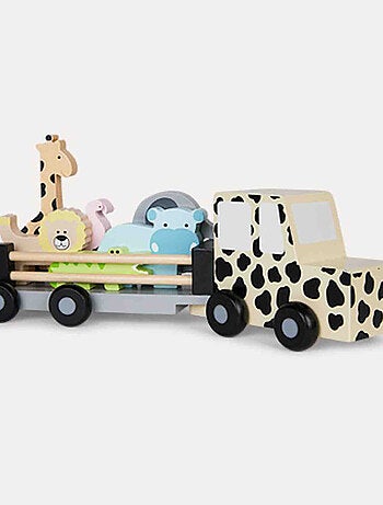 Jabadabado | jouet en bois - grande voiture jeep safari