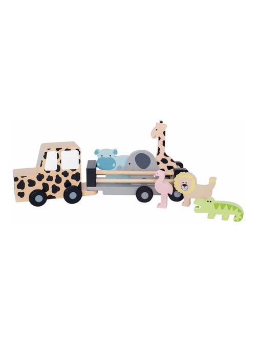 Jabadabado | jouet en bois - grande voiture jeep safari - Kiabi Jabadabado | jouet en bois - grande voiture jeep safari - Kiabi