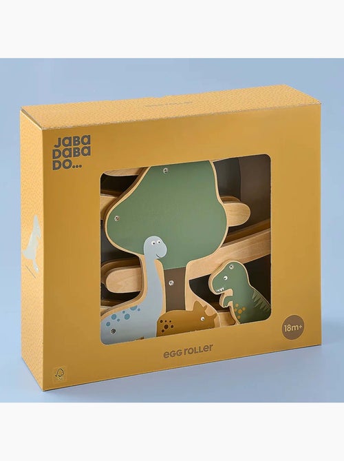 Jabadabado | jouet en bois rampe de course circuit dino - Kiabi Jabadabado | jouet en bois rampe de course circuit dino - Kiabi