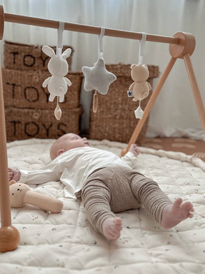 Jabadabado | portique d'éveil en bois - arche de jeux Beige - Kiabi
