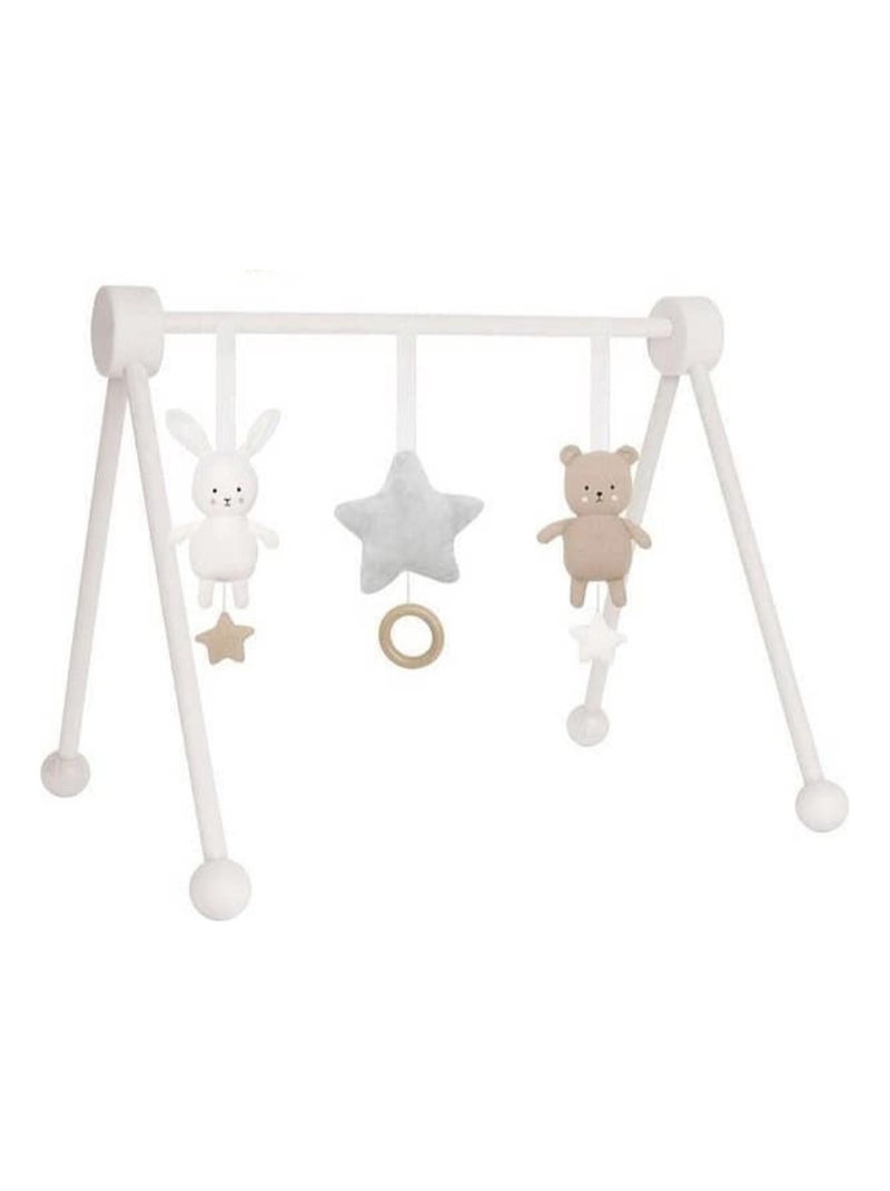 Jabadabado | portique d'éveil en bois - arche de jeux Blanc - Kiabi