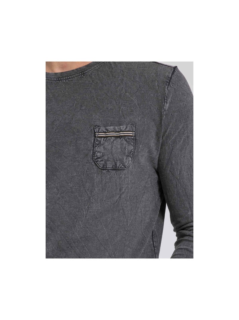 Jabital t-shirt met ronde hals en lange mouwen van puur katoen Grijs - Kiabi