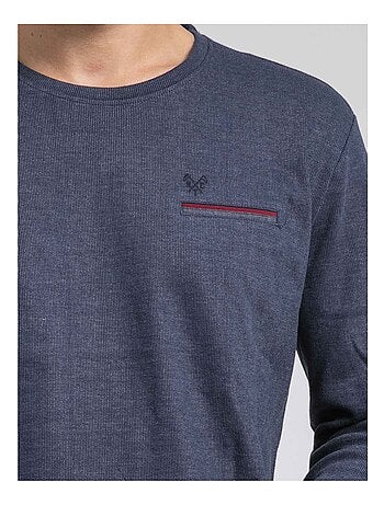 Jaboutix t-shirt met lange mouwen, ronde hals en gemaakt van puur katoen