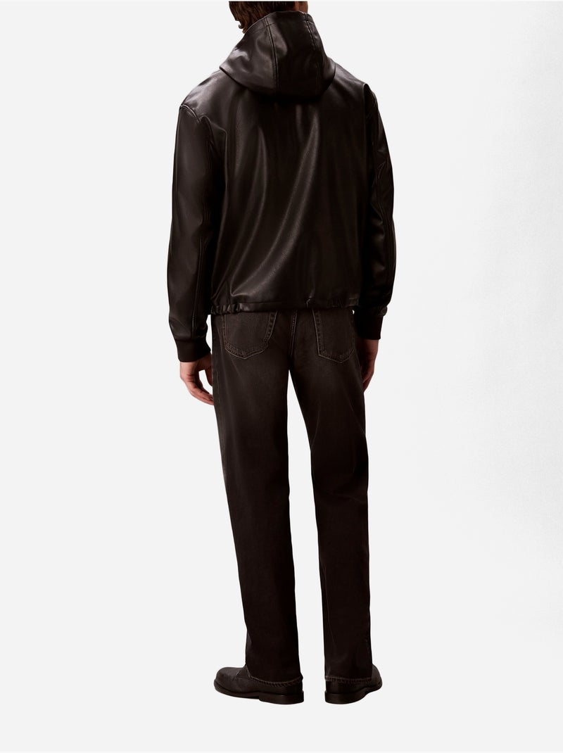 Jack met leerlook - calvin klein Zwart Zwart - Kiabi