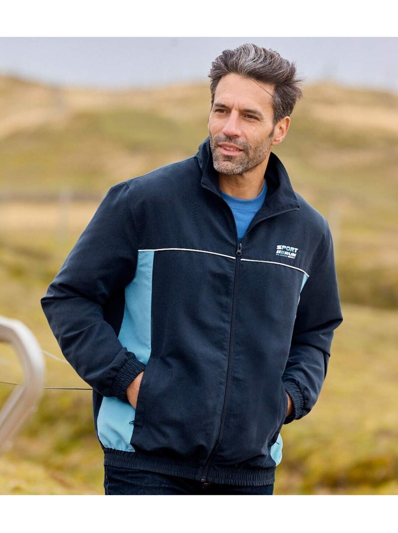 Jack van microvezel Sport Run - ATLAS FOR MEN Marineblauw - Kiabi