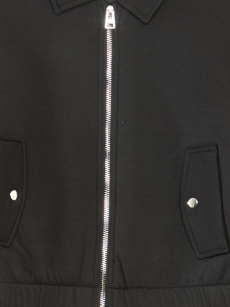 Jack van milanotricot met elastische zoom zwart - Kiabi