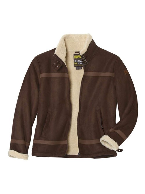Jack van suèdine en sherpa Bombardier - ATLAS FOR MEN - Kiabi