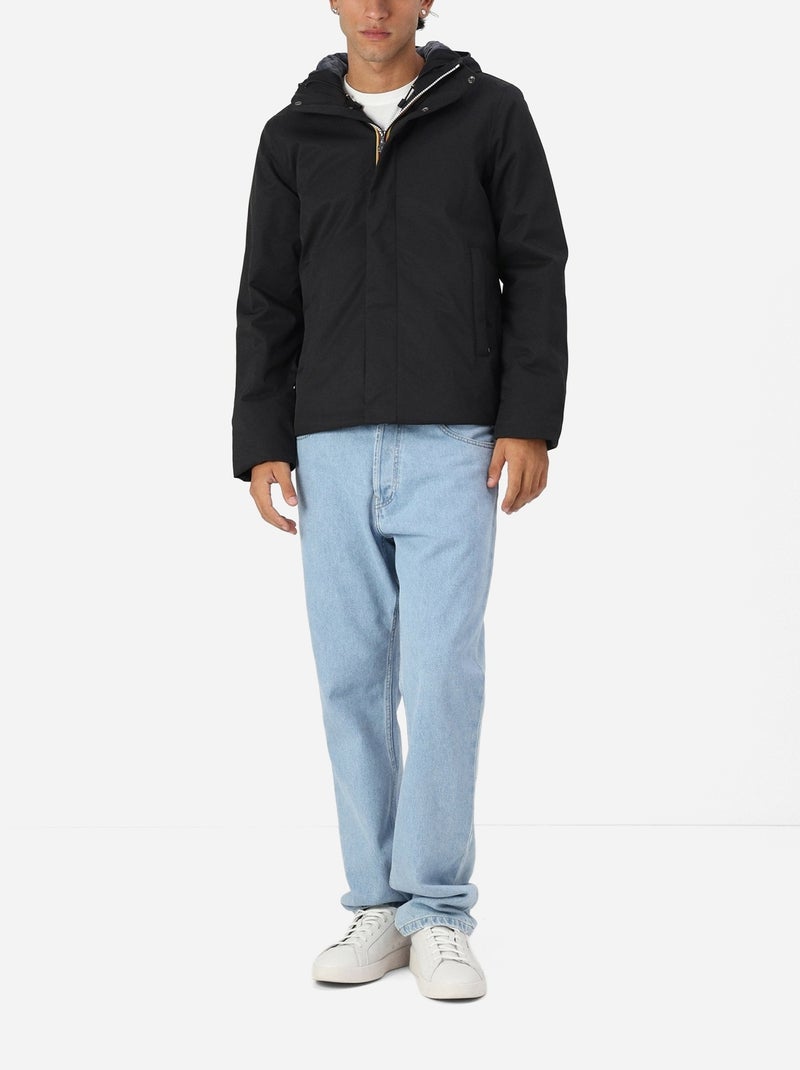 Jacko twill-jas van marmotta - k-way Zwart - Kiabi