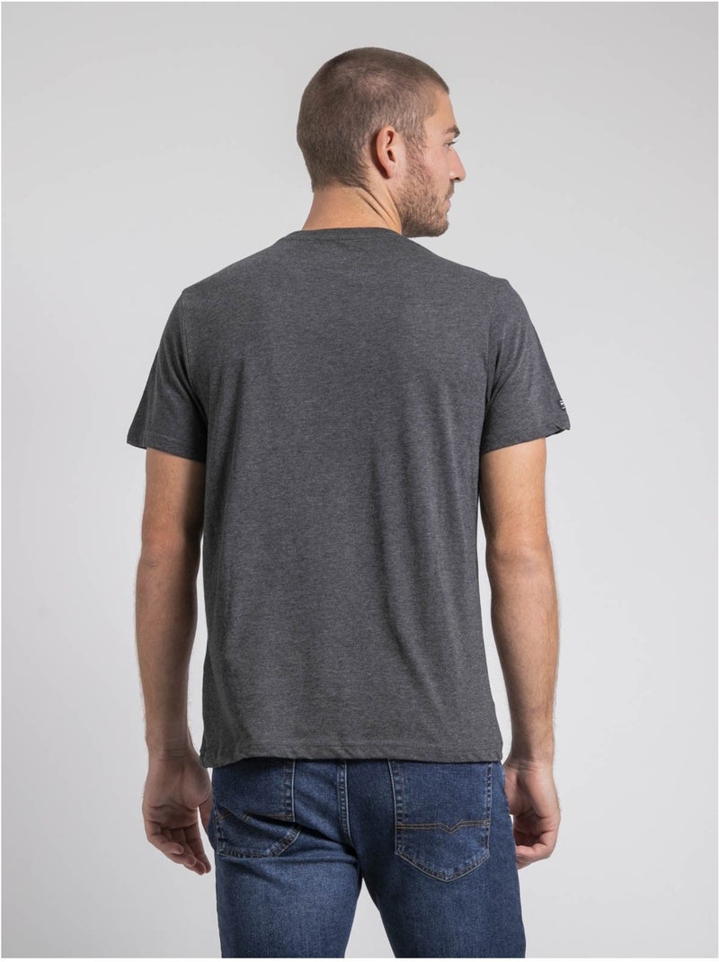 Jacoski t-shirt met ronde hals van puur katoen Donkergrijs - Kiabi