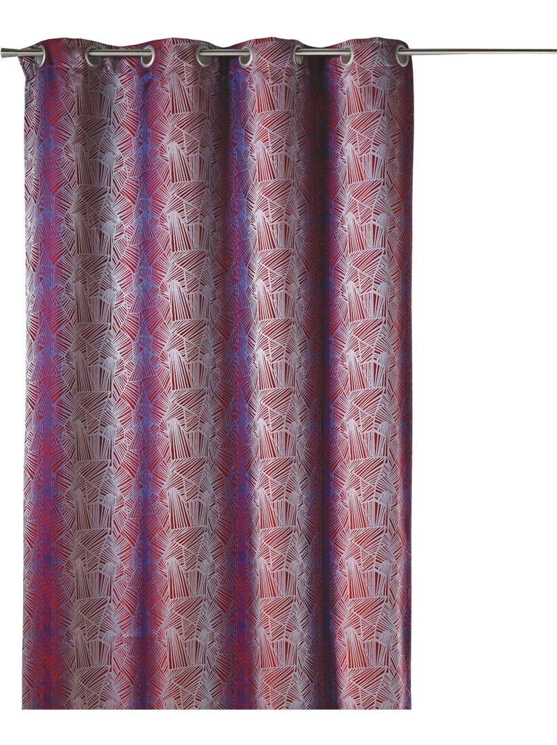 Jacquard-gordijn met etnische motieven Lichtlila - Kiabi