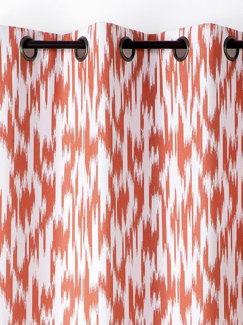 Jacquard gordijn met ikatmotief van upcycled garens - Kiabi Jacquard gordijn met ikatmotief van upcycled garens - Kiabi