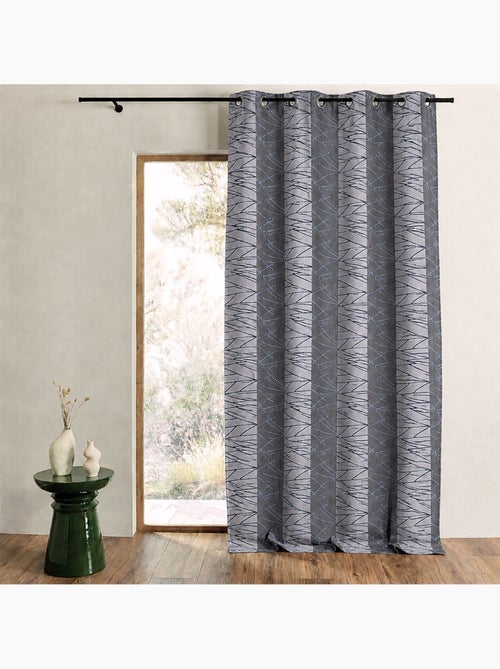 Jacquard-gordijn met verticale strepen in een stijlvol ontwerp - Kiabi