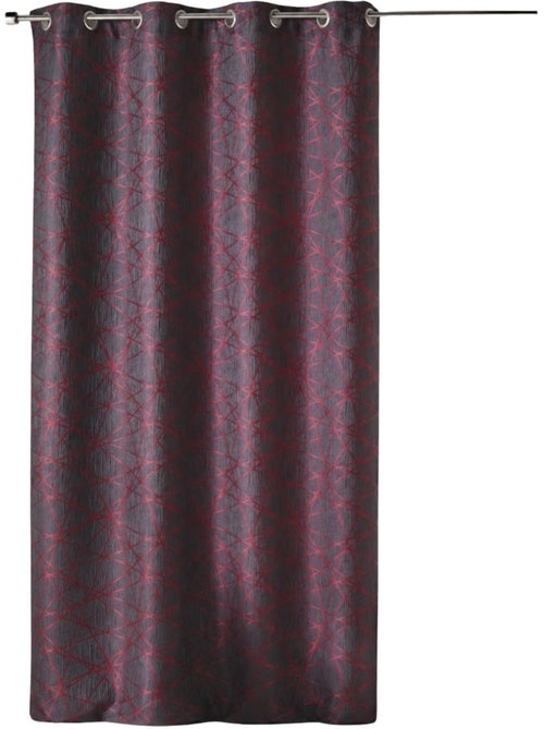 Jacquard-lichtdoorlatend gordijn met geometrische motieven - Kiabi