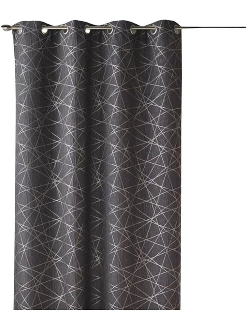 Jacquard-lichtdoorlatend gordijn met geometrische motieven - Kiabi