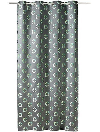 Jacquard-lichtdoorlatend gordijn met rozetmotieven