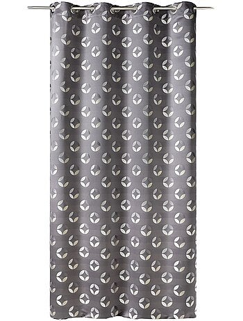 Jacquard-lichtdoorlatend gordijn met rozetmotieven