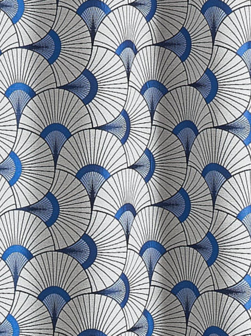 Jacquard meubelgordijn Blauw - Kiabi