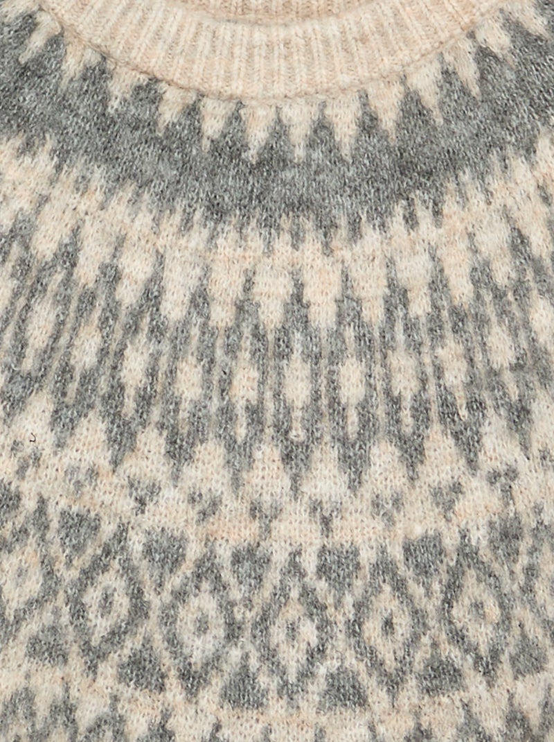 Jacquard trui Biege - Kiabi